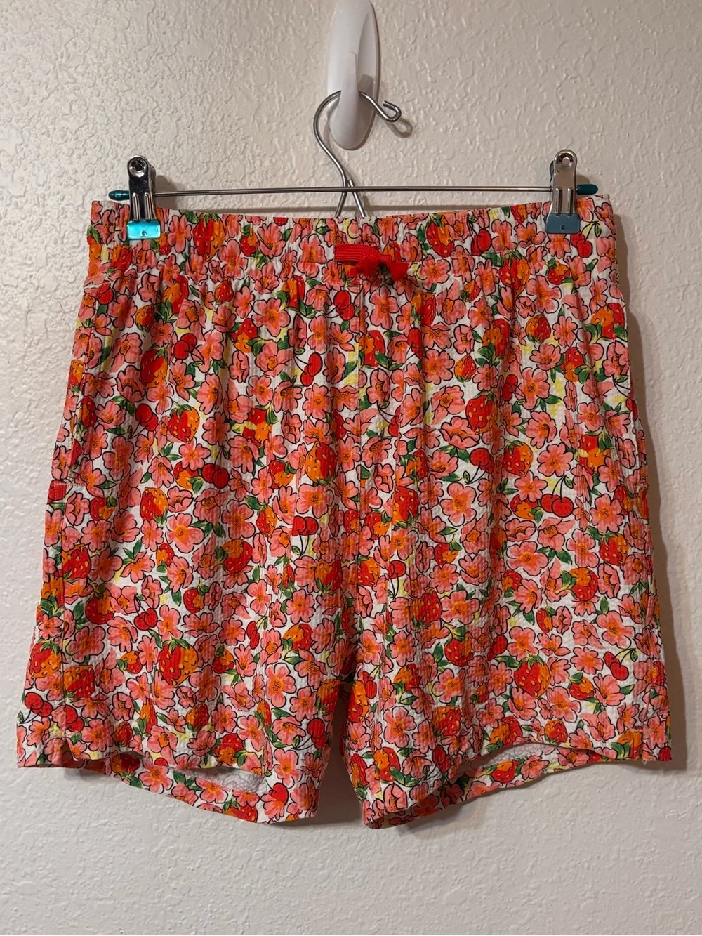 Blackbough Strawberry and Cherry Swim Trunks Small